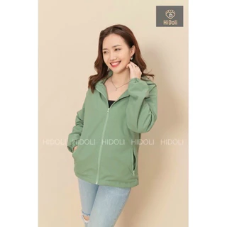 Áo khoác gió nữ Luvick lót lưới , cản gió chống rét vải kháng nước