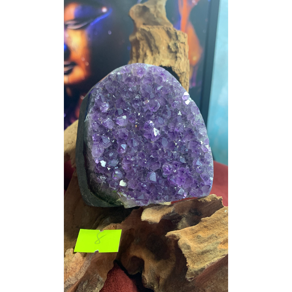 Hốc đá trứng Thạch Anh tím VIP Amethyst AAA lắp lánh tự nhiên thiên ...