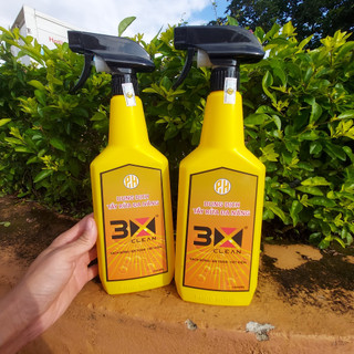 Nước rửa xe 3X CLEAN 1000ML, Tẩy Các Vết Dầu Nhớt, Ố Vàng, [COMBO 2 CHAI]