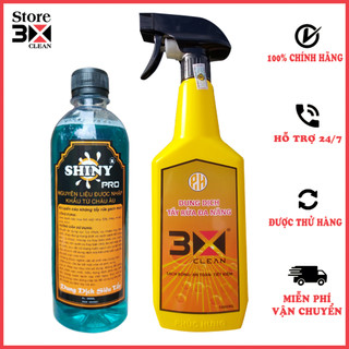 Dung Dịch Nước Tẩy Rửa Xe Máy Đa Năng 3X Clean và Shiny Pro