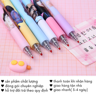 Bút Black P Bi Mực Đen Đồ Dùng Học Tập Độc Lạ Cute Timo VPB22