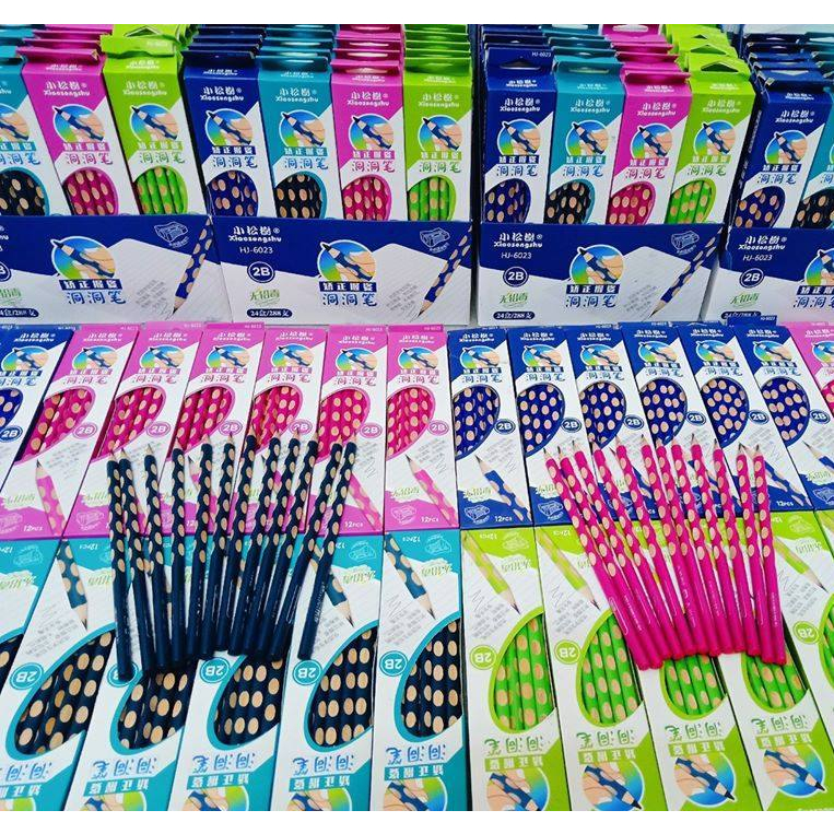 Bút Chì 2B Định Vị Tư Thế Cầm (hộp) - Đồ dùng dạy học Miki