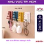 Móc treo đồ dán tường 4 chấu xoay 180 độ - đa năng, tiện dụng