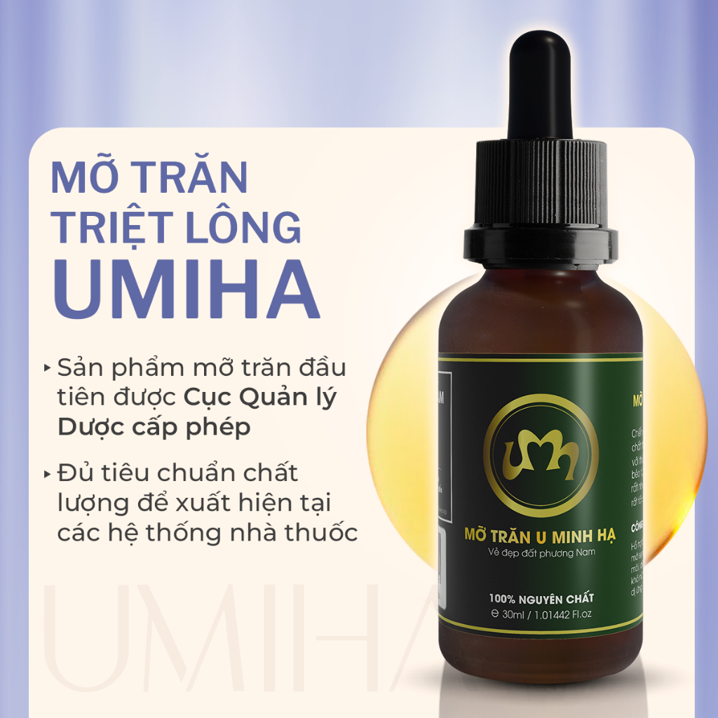 Mỡ Trăn Triệt Lông Umiha (30Ml) - Triệt Lông Hiệu Quả Sau Khi Dùng Kem Tẩy  Lông Và Sáp Wax Lông | Shopee Việt Nam