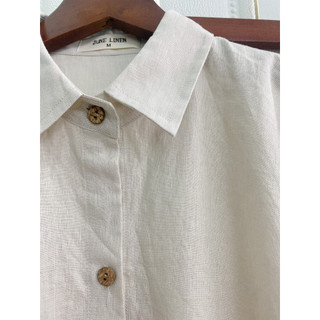 (Sẵn HCM) [JUNE LINEN] S08. Set LINEN TƯNG PREMIUM Áo somi tay dài + short, Fullsize. NHIỀU MÀU.