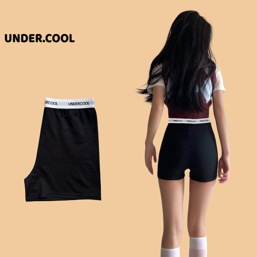 Quần Short Biker Chơi Pickleball Dáng Ngắn Nữ UNDERCOOL Nâng Mông Mùa Hè dáng ôm bó lưng thun tập gym yoga QS04