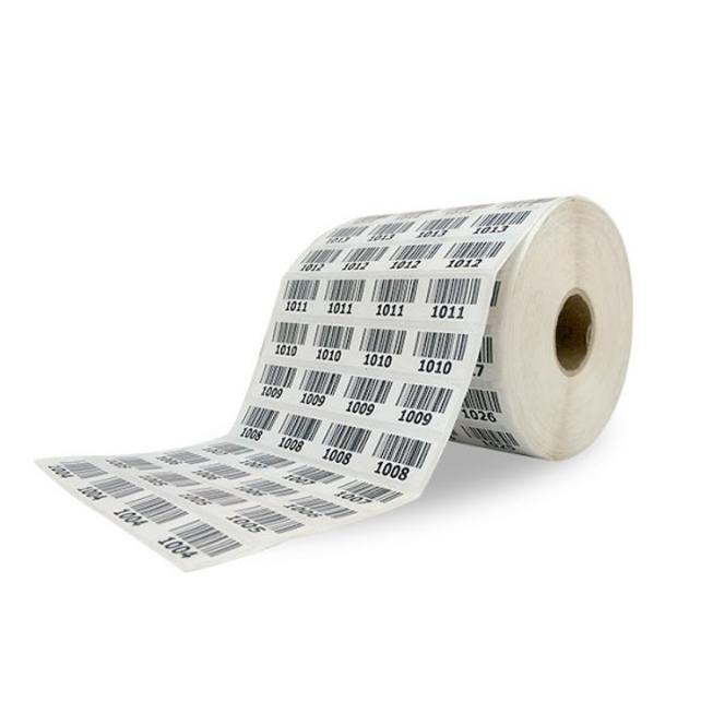 Giấy in mã vạch khổ 25x15 x4 giấy in nhiệt Decal nhiệt Tem mã vạch nhãn dán ghi chú