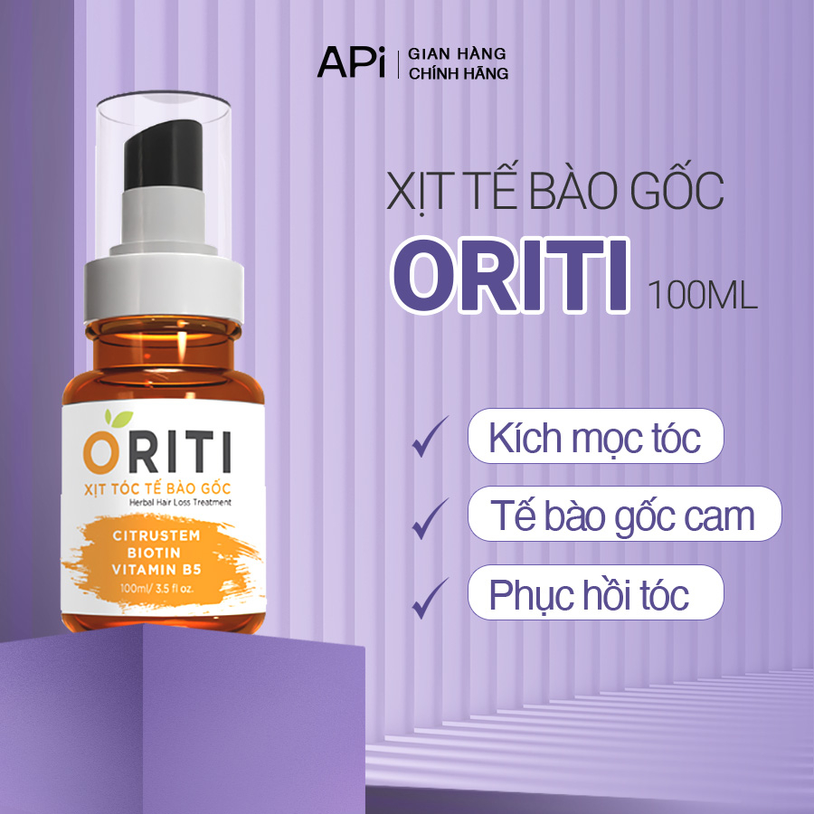 Xịt mọc tóc tế bào gốc ORITI - Kích thích mọc tóc, ngăn rụng tóc ORITI dưỡng ẩm và phục hồi tóc hư tổn 100ml