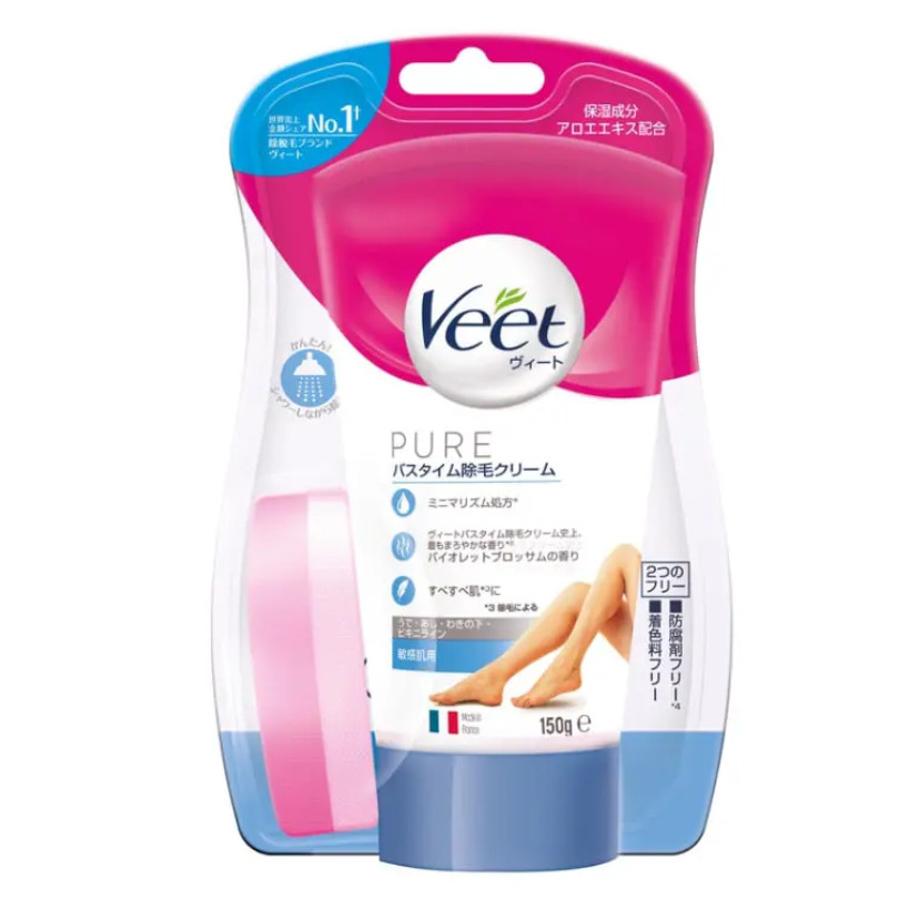 KEM TẨY LÔNG VEET NỘI ĐỊA NHẬT (TUÝP 150GR), kem tẩy lông tay, lông chân, kem tẩy lông bikini