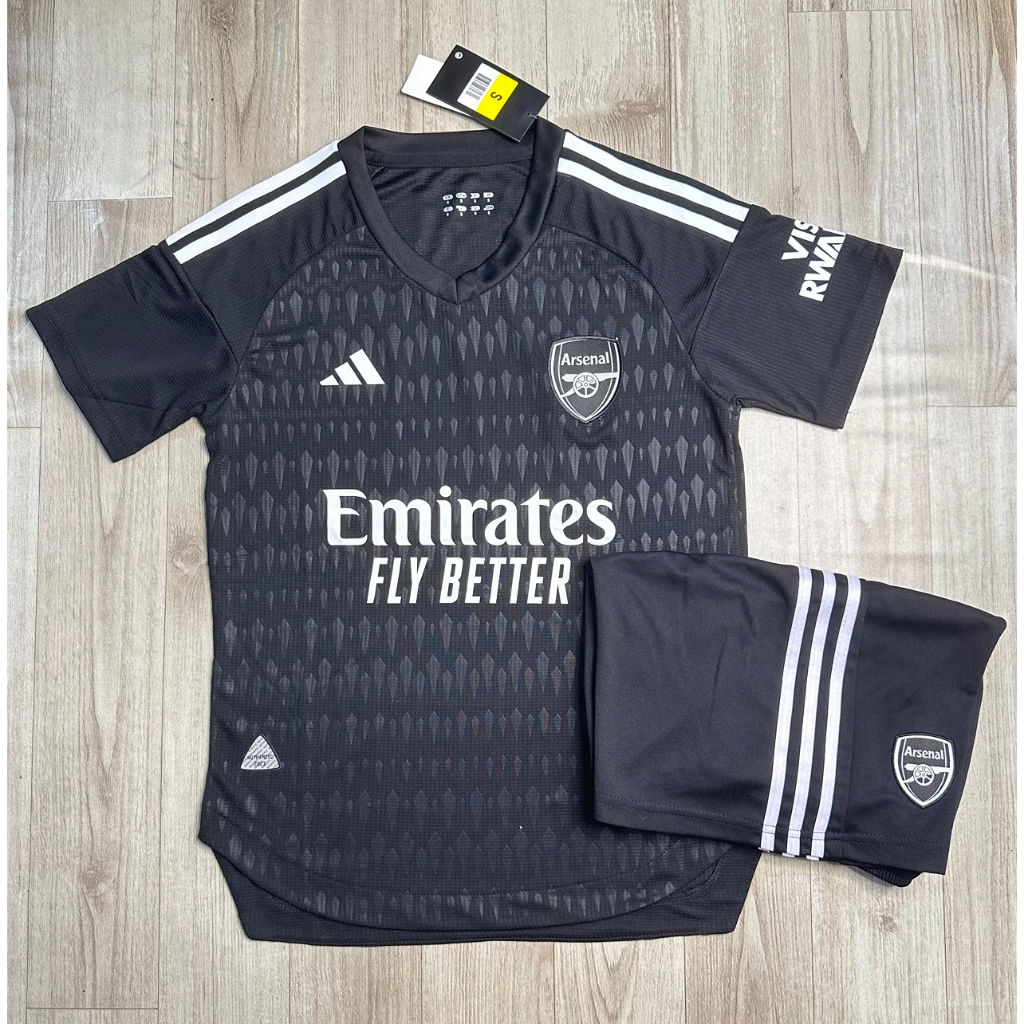 Áo Bóng Đá CLB Arsenal Đen 23/24 - Vải Polyester Thái | Shopee Việt Nam