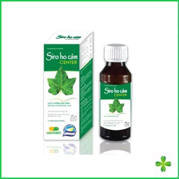 Siro ho cảm center, siro ho thảo dược cao lá thường xuân, quất, gừng, bổ phế, tiêu đờm – chai 125ml