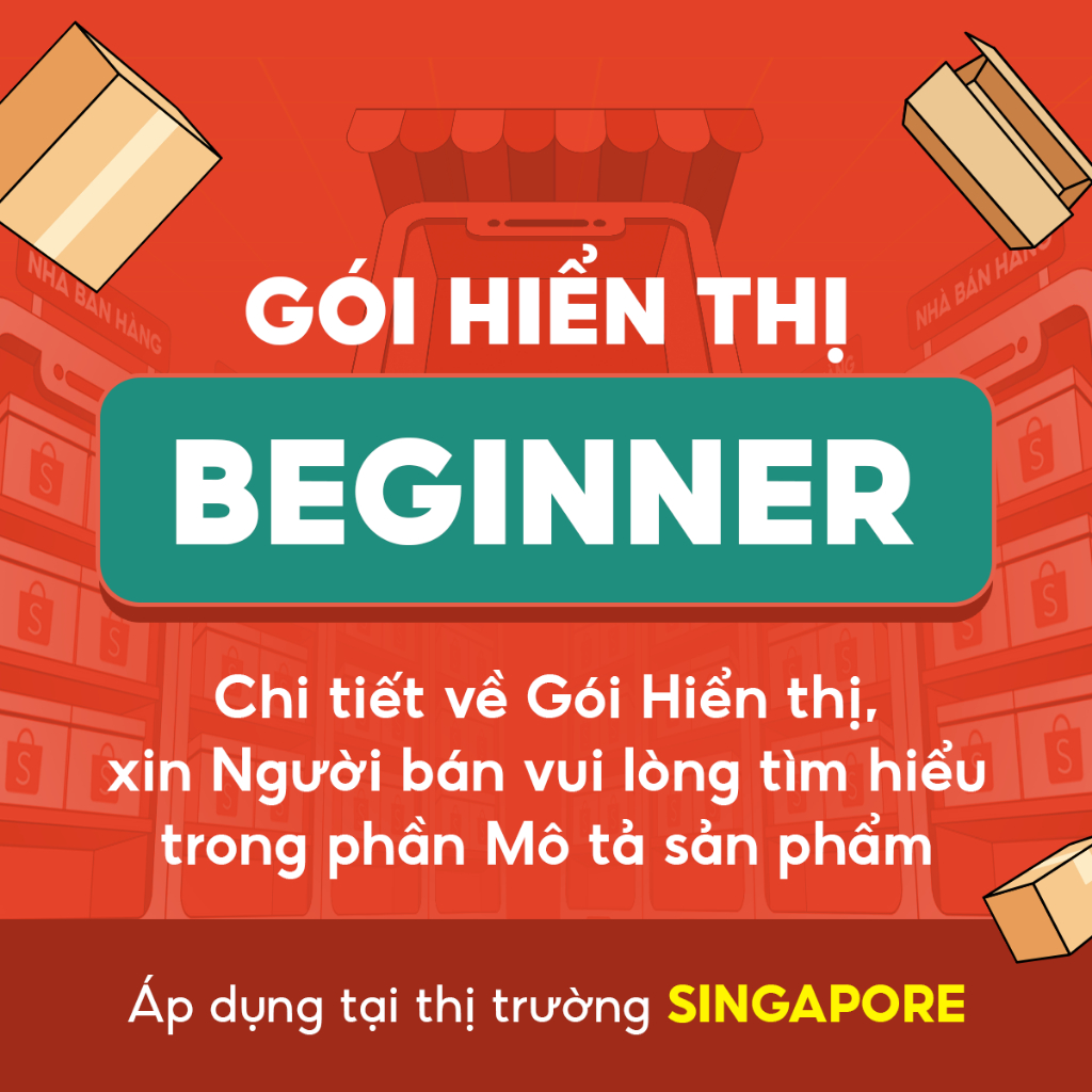 Gói Dịch vụ Hiển thị Shopee của Người bán tại Thị trường Singapore