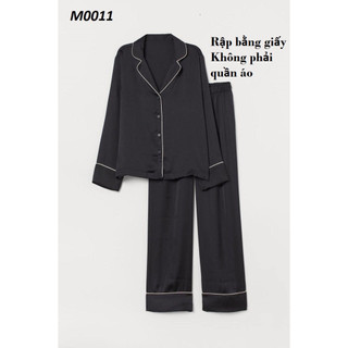Rập giấy cắt sẵn mã M0011- rập giấy mẫu bộ pijama mặc nhà (bản vẽ)