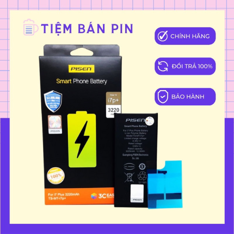 Chính hãng- Pin Pisen dung lượng chuẩn cho các dòng máy 5s/5se/6/6s ...