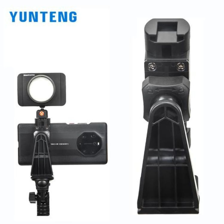 Kẹp Điện Thoại Yunteng 358 Xoay 360 Độ, Đầu Ren 1/4 Gắn Tripod và Chân Đế