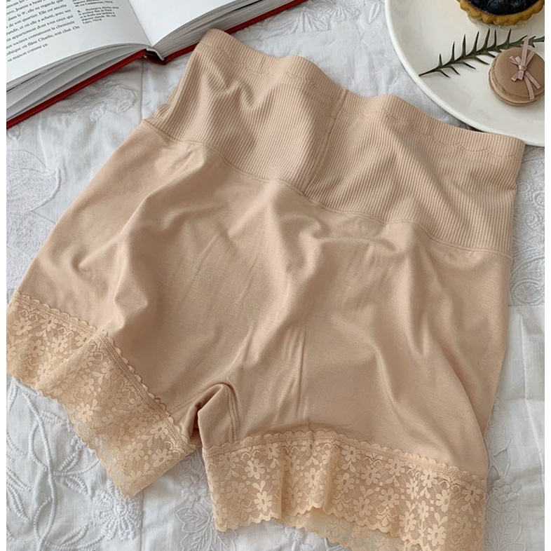 Quần váy nữ, Quần đùi mặc váy chân ren chất cotton lạnh cao cấp