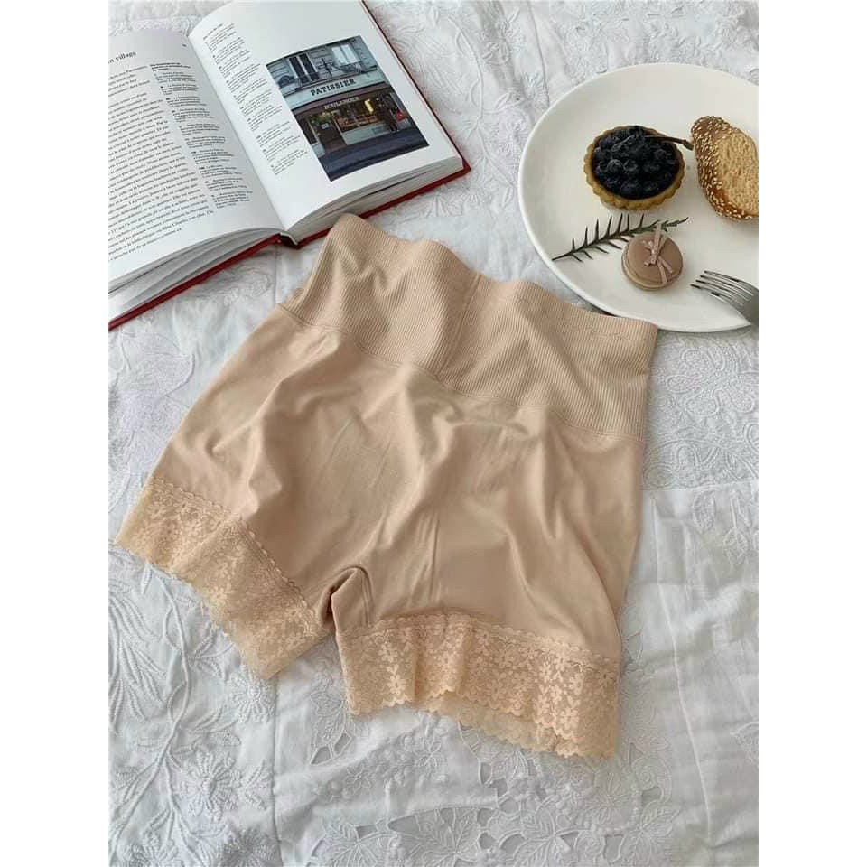 Quần váy nữ, Quần đùi mặc váy chân ren chất cotton lạnh cao cấp