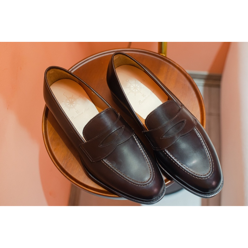 Ảnh Giày Tây Nam Loafer Gồm Ba Màu Thủ Công Chất Liệu Da Bê Cao Cấp Thương Hiệu CNES (TREVI) 3