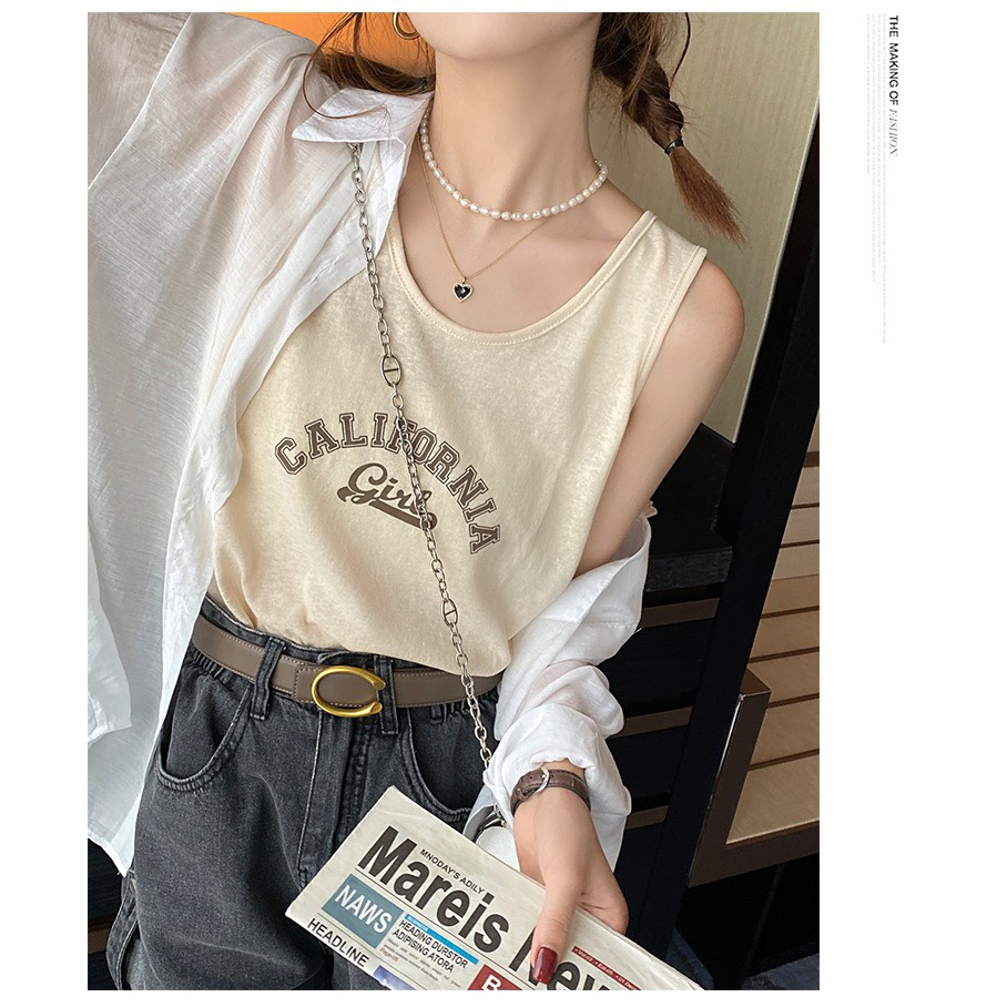 Áo sát nách in hình JULY - Áo ba lỗ nữ in hình chất cotton xược, thun giấy siêu dể thương