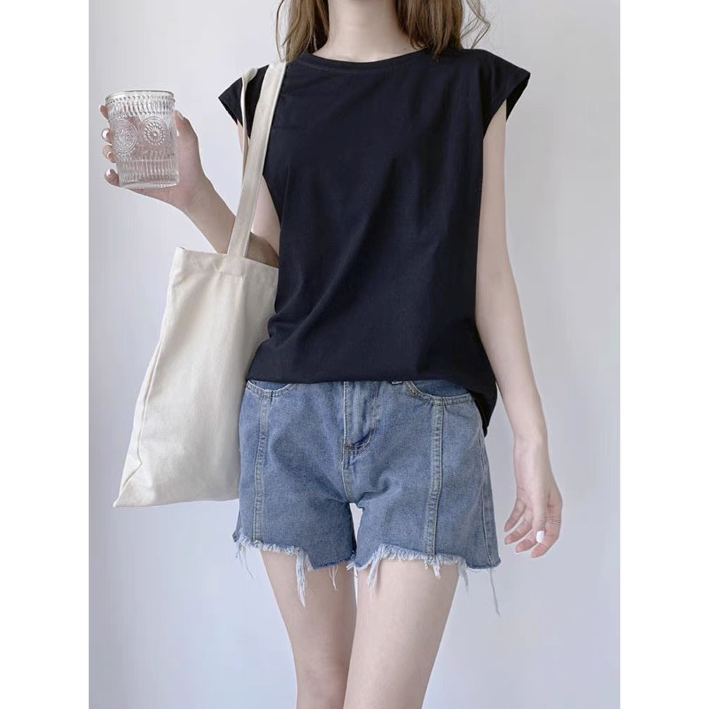 Áo Thun Nữ Sát Nách YULY, áo thun Tanktop chất 100% cotton trơn hàn quốc sát nách dáng rộng