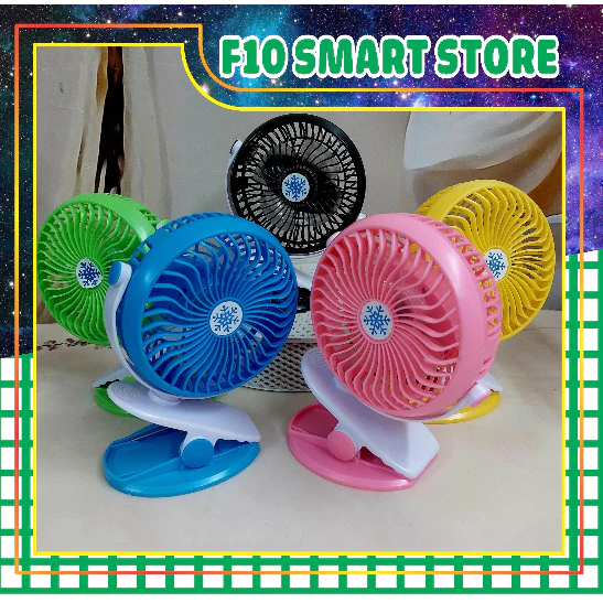 Quạt mini kẹp bàn tích điện mini - Quạt kẹp bàn xoay 360 độ Pin Tích Điện Chân Kẹp Bàn, Kẹp Xe Đẩy - pin sạc, 3 cấp độ