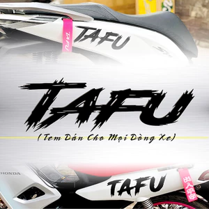 Tem Logo TAFU Dán Xe Máy Chất Liệu Siêu Dày Chống Thấm Nước, Chịu Nhiệt