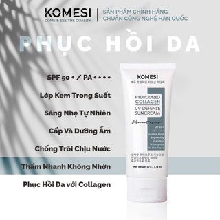 Kem Chống Nắng KOMESI Trong Suốt Tự Nhiên - Phục Hồi Da Với Collagen Thủy Phân