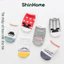 Combo 3 đôi tất chống trượt thấp cổ hoạt hình cho bé sơ sinh từ 0 - 2 tuổi ShinHome