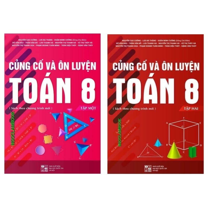 Ảnh Sách - Combo Củng cố và ôn luyện Toán 8 - Hai tập 1