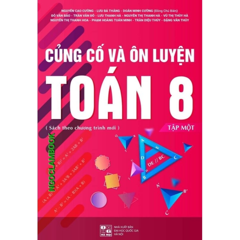 Ảnh Sách - Combo Củng cố và ôn luyện Toán 8 - Hai tập 2