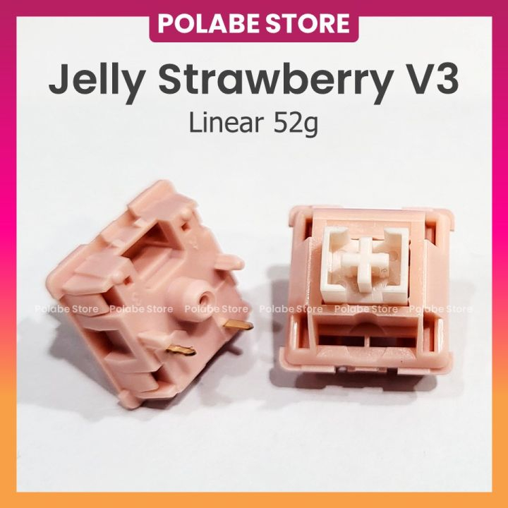 Prevail Epsilon switch Jelly Strawberry V4 linear switch bàn phím cơ Polabe Store Shopee