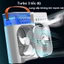 Quạt Điều Hòa Phun Sương Hơi Nước Mini Để Bàn 3 Chế Độ Tích Hợp Led, Quạt 5 Lỗ