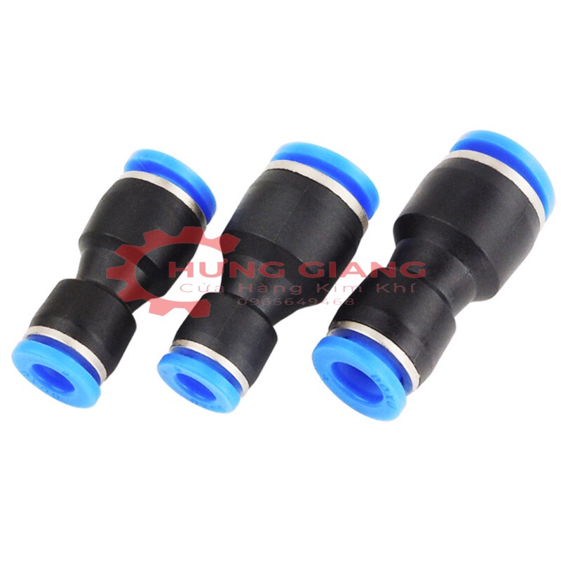 10 Nối Giảm PG, Nối Thẳng, Nối Nhanh Đầu Chuyển Đổi Khí Nén, Phun Sương Đủ Cỡ