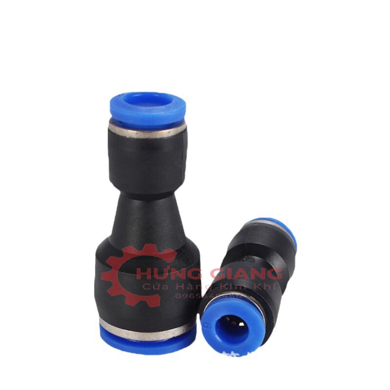 10 Nối Giảm PG, Nối Thẳng, Nối Nhanh Đầu Chuyển Đổi Khí Nén, Phun Sương Đủ Cỡ