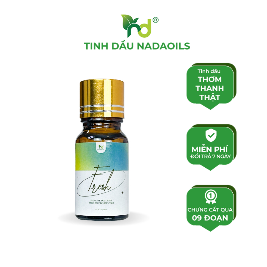 Tinh dầu mix Fresh Nada Oils dung tích 10ml /Thơm phòng, giúp thư giãn, giảm stress, thanh lọc không khí