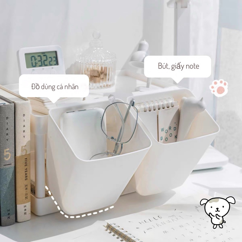 Rổ nhựa treo xe đẩy đựng đồ, hộp nhựa có móc treo | Shopee Việt Nam