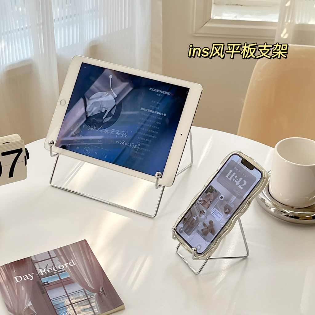 Giá đỡ máy tính bảng, điện thoại khung kim loại Gooo, kệ kê ipad decor trang trí bàn làm việc | BigBuy360 - bigbuy360.vn