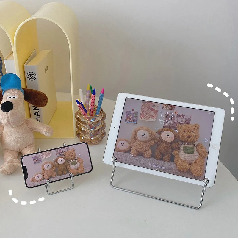 Giá đỡ máy tính bảng, điện thoại khung kim loại Gooo, kệ kê ipad decor trang trí bàn làm việc | BigBuy360 - bigbuy360.vn