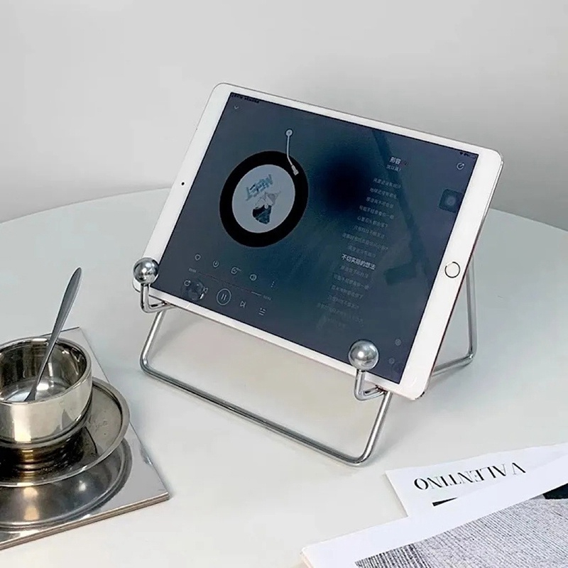 Giá đỡ máy tính bảng, điện thoại khung kim loại Gooo, kệ kê ipad decor trang trí bàn làm việc | BigBuy360 - bigbuy360.vn