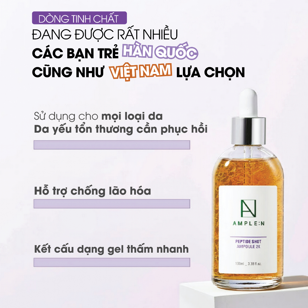 Ảnh Tinh Chất Chống Lão Hóa AMPLE:N Peptide Shot Ampoule 2X 100ML 4