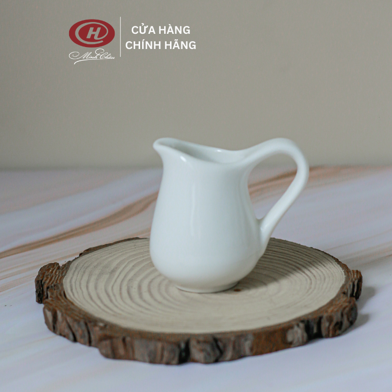 Bình Rót Sữa Đặc, Siro, Mật Ong 30ml - Cỡ Bé - Sứ Minh Châu - Chuyên Dụng Cho Quán Cafe
