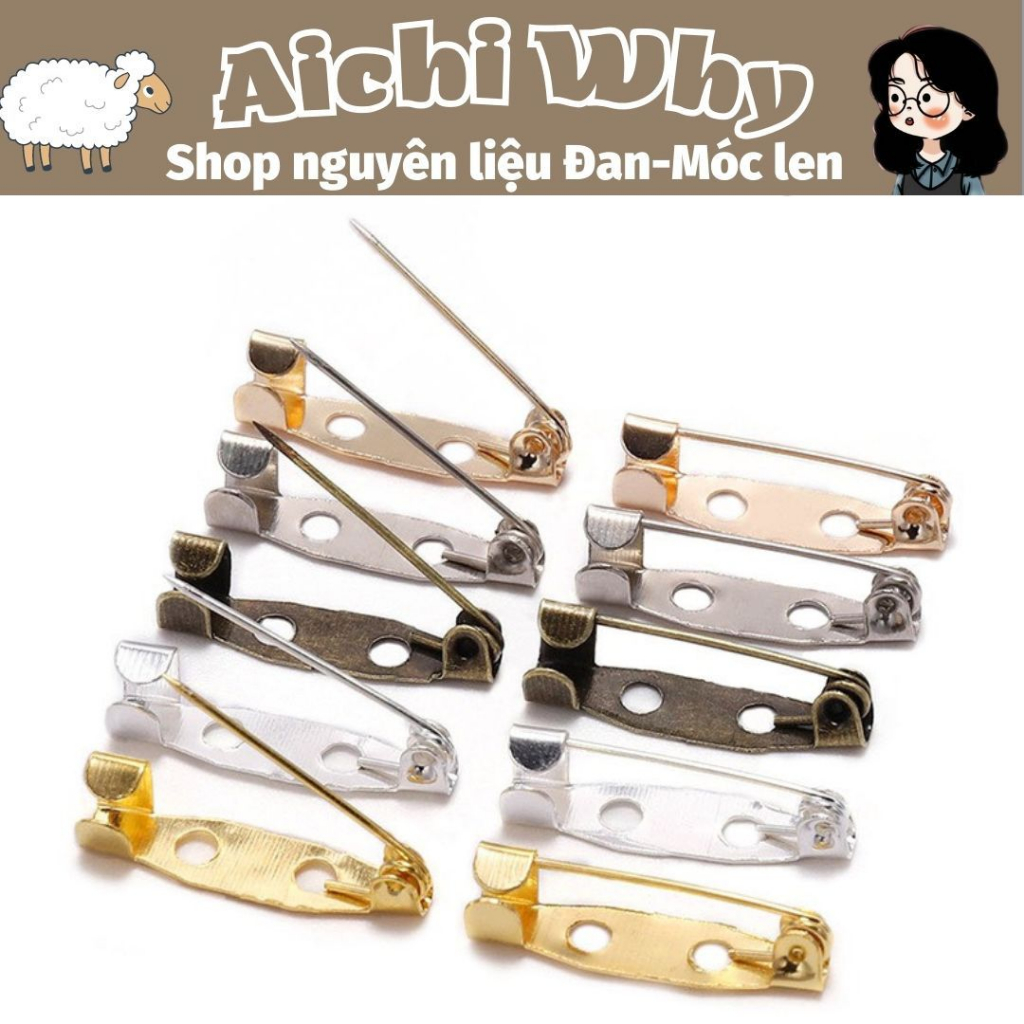 Ghim cài áo/Pin gài áo (10 cái) 25mm - Dụng cụ Hamdmade | Shopee Việt Nam