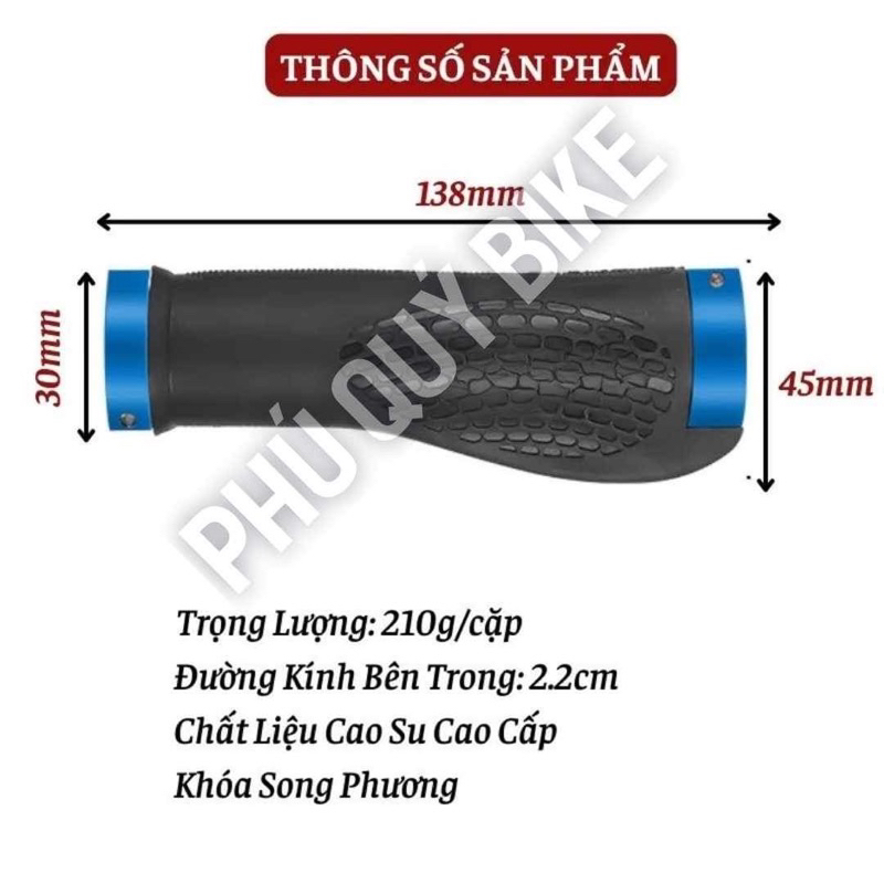 Bao Tay Nắm Xe Đạp Thể Thao Cao Cấp Khóa Hợp Kim Nhôm Chống Trượt Siêu Bền