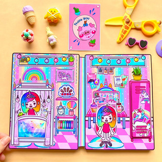 Ngôi nhà cầu vồng ngựa Unicon lấp lánh của toca - Búp bê giấy- Toca life World