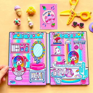 Ngôi nhà cầu vồng ngựa Unicon lấp lánh của toca - Búp bê giấy- Toca life World