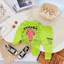 Bộ quần áo tay dài nằm máy lạnh cho bé trai và bé gái chất cotton co giãn chất lượng