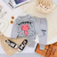 Bộ quần áo tay dài nằm máy lạnh cho bé trai và bé gái chất cotton co giãn chất lượng