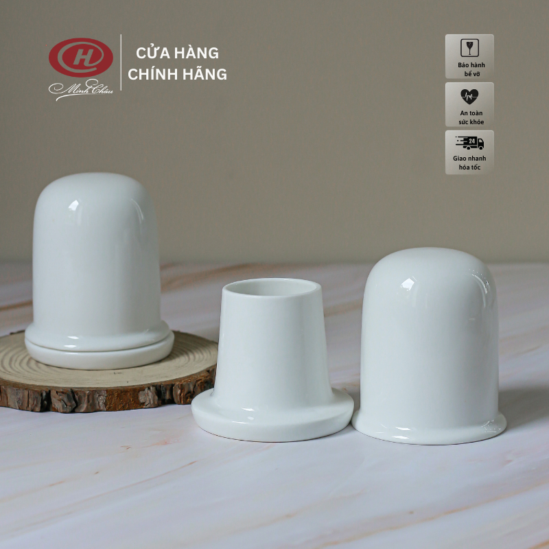 Lọ đựng tăm - Sứ Minh Châu