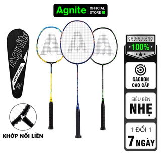 1 chiếc vợt cầu lông đơn cao cấp AGNITE chính hãng - khung carbon siêu bền, nhẹ, đẹp - tặng kèm túi đựng, căng sẵn dây