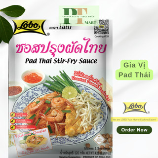 Gia vị Pad Thái Gói 120gr hiệu Lobo Thái (hủ tíu xào/mì xào Thái). Padthai Stir-fry Sauce ---> Pad Thái Gói